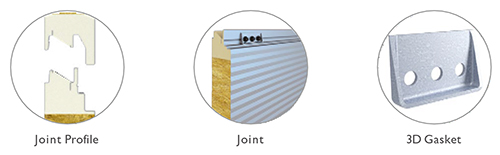 Buidling Exterior Wall Rock Wool Sandwich Panel with PU Edge Sealing