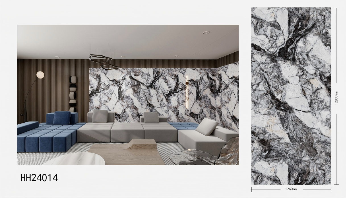 Contemporary office interior decorative panel detail